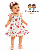 Vestido Infantil Melancia Encantada