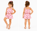 Conjunto Infantil Cropped E Short Borboletas