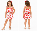 Conjunto Infantil Cropped E Short Borboletas