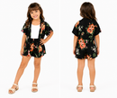 Conjunto Kimono Short Floral Tropical